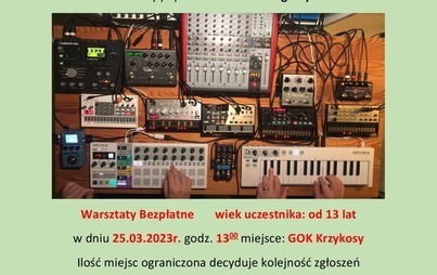 Zdjęcie do Warsztaty z produkcji muzyki elektronicznej