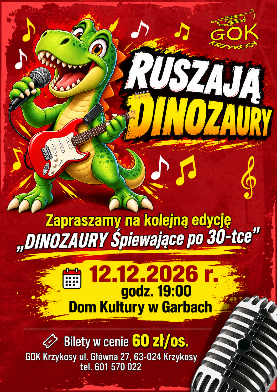 Plakat Dinozaury