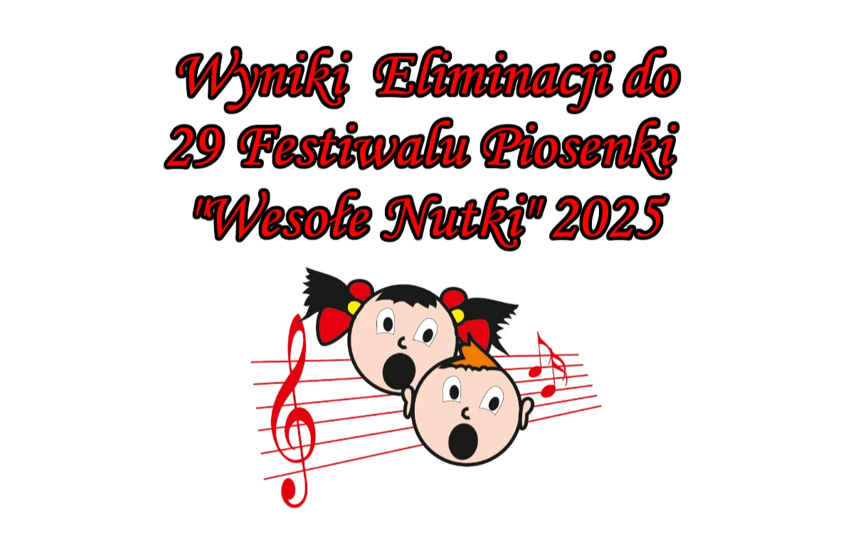 Zdjęcie do Wyniki Eliminacji do 29 Festiwalu Piosenki&quot; Wesołe Nutki&quot; 2024